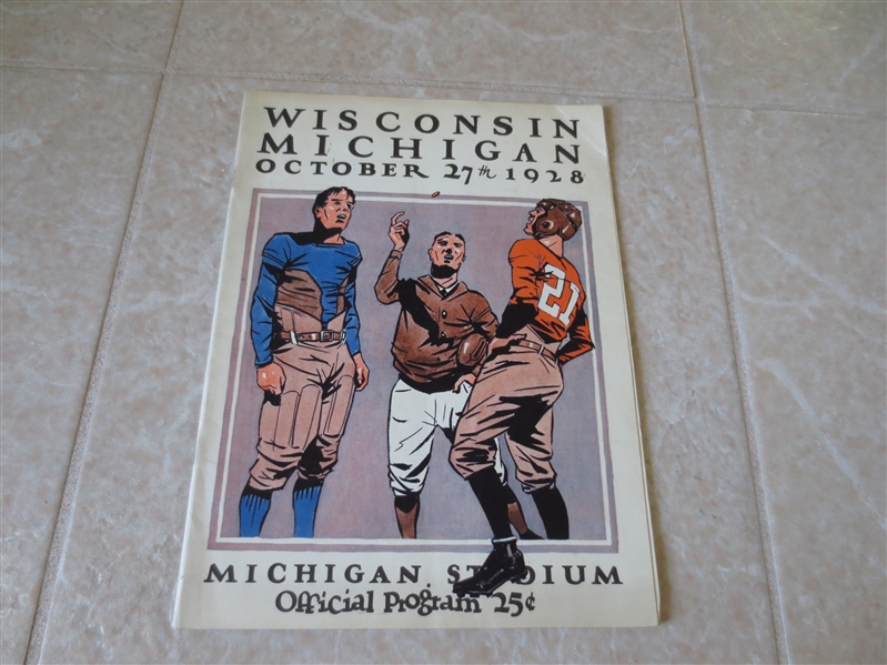 1928 Wisconsin at Michigan football program 
