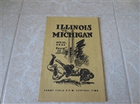 1922 Illinois at Michigan college football program Michigan wins 24-0 and goes unbeaten
