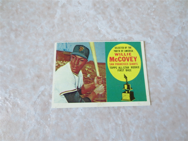 1960 Topps Willie McCovey rookie baseball card #316