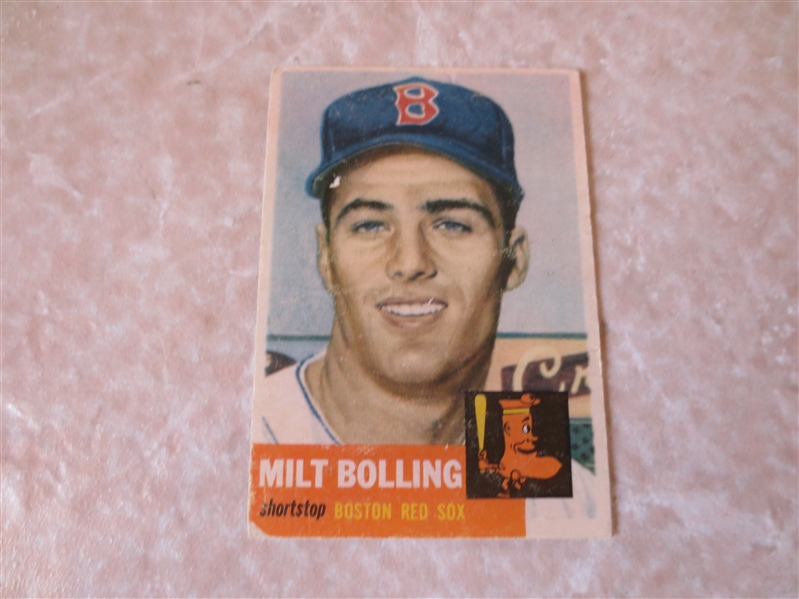 1953 Topps Milt Bolling #280 Last card in set
