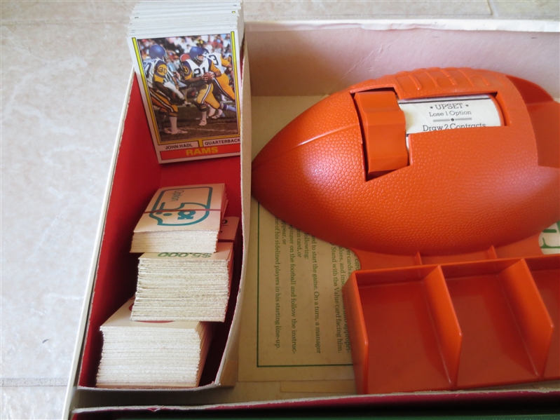 1974 Parker Brothers Pro Draft Team Building Football Game with 1973 Topps cards!