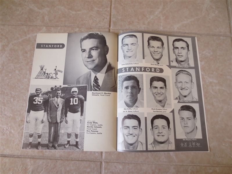 (3) vintage Stanford University football programs 1928, 1930, 1950 vs. CAL, Army