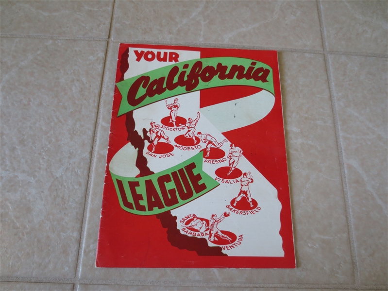 1949 California League baseball minor league yearbook