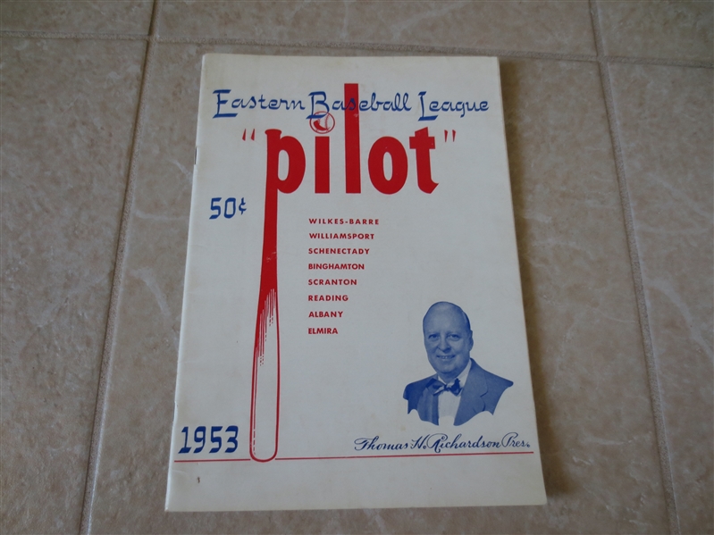 1953 Eastern League baseball yearbook plus 1956 Pioneer League baseball yearbook