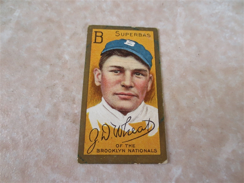 1909 T205 Zack Wheat baseball card