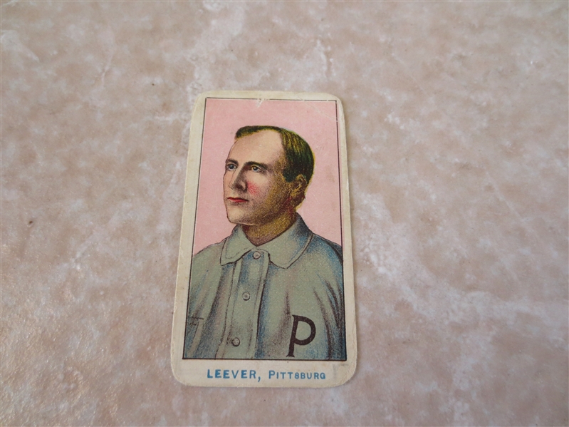 1910 E90-2 American Caramel Leever baseball card