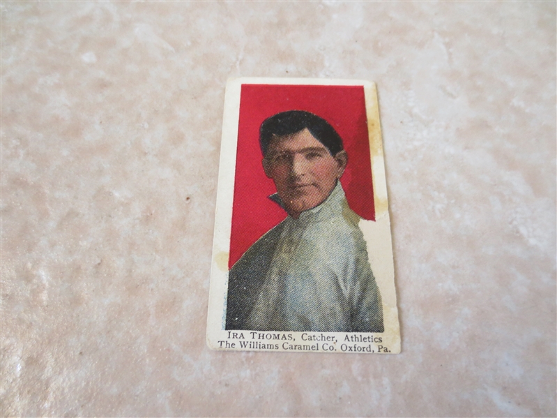 1910 E103 Williams Caramel Ira Thomas baseball card