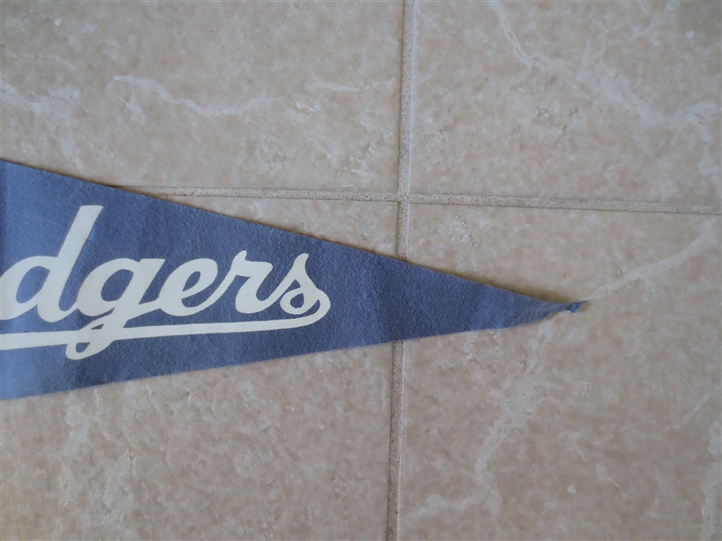 1962 Los Angeles Dodgers picture pennant with Sandy Koufax 34