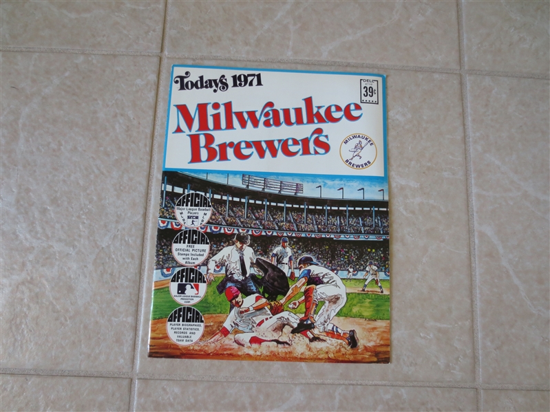 1971 Milwaukee Brewers Dell Stamp book