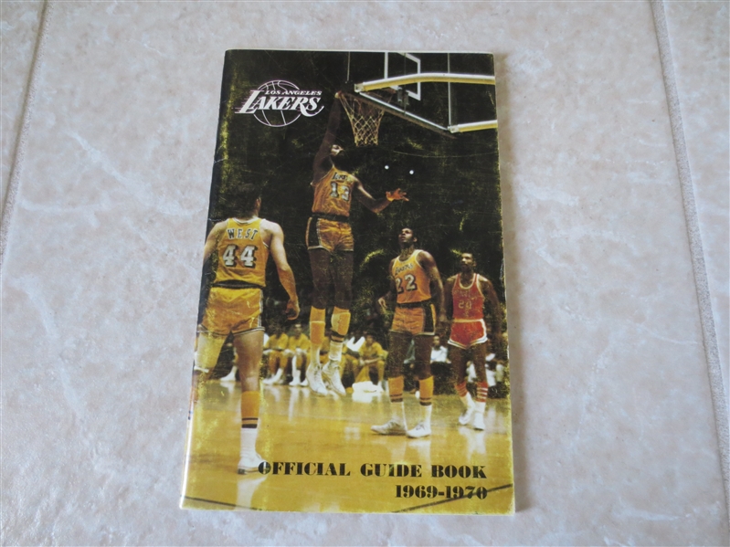 1969-70 Los Angeles Lakers media guide  Wilt Chamberlain, Jerry West, Elgin Baylor