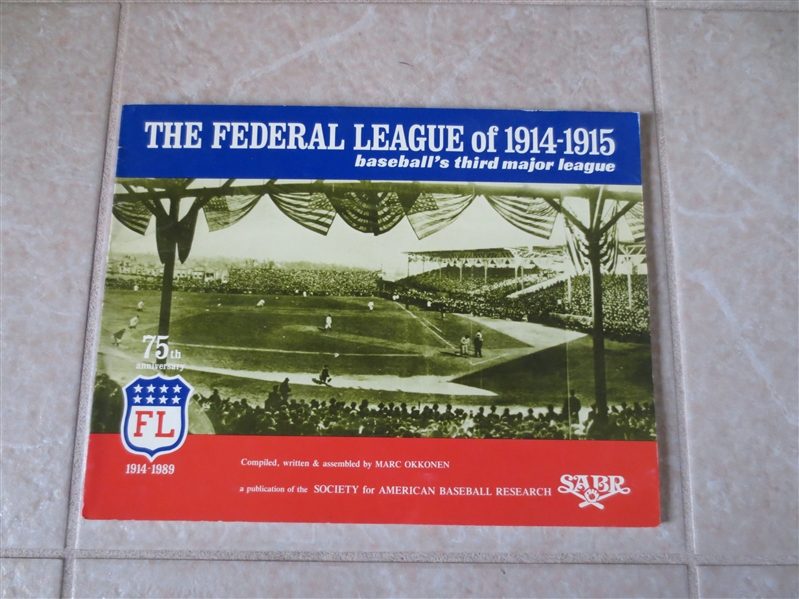 SABR The Federal League book by Marc Okkonen