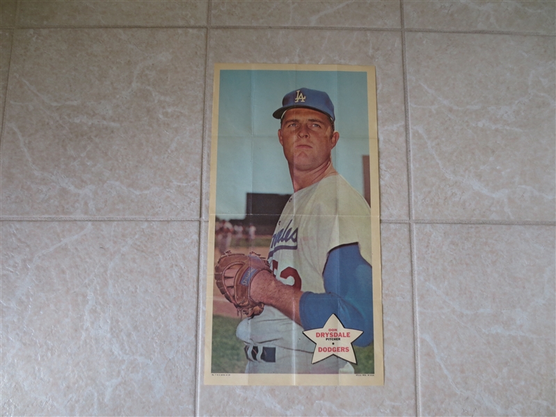 1968 Don Drysdale Topps Poster #7