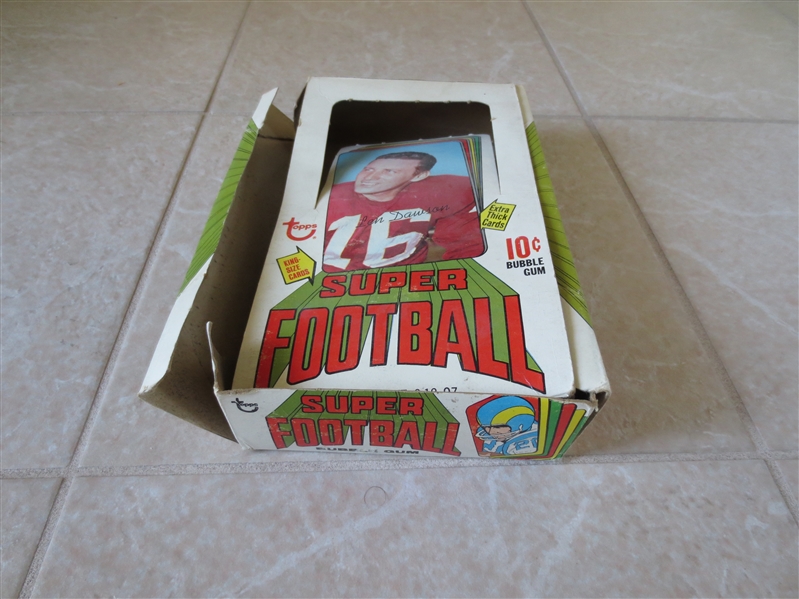 1970 Topps Super Football empty display box  TOUGH!