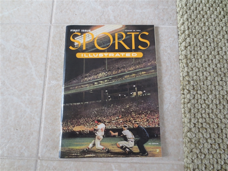 Issue #1 Sports Illustrated Magazine with cards insert   Beautiful condition!