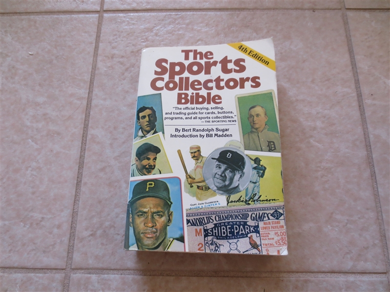 1983 The Sports Collectors Bible by Bert Sugar  Great Reference!