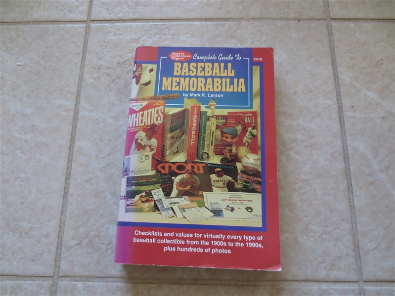 1992 SCD Complete Guide to Baseball Memorabilia by Mark K. Larson