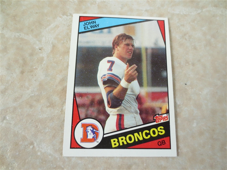 1984 Topps John Elway rookie football card #63  very nice condition