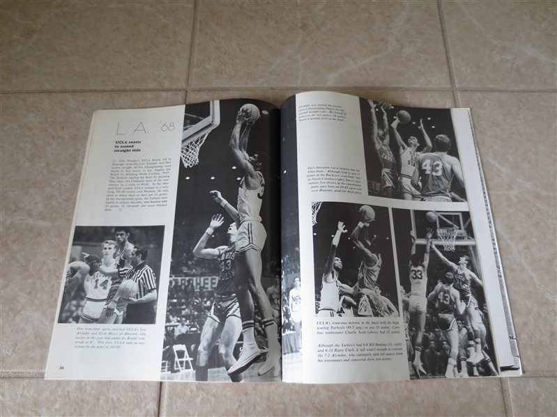 1969 NCAA Basketball Championship program  UCLA beats North Carolina Lew Alcindor