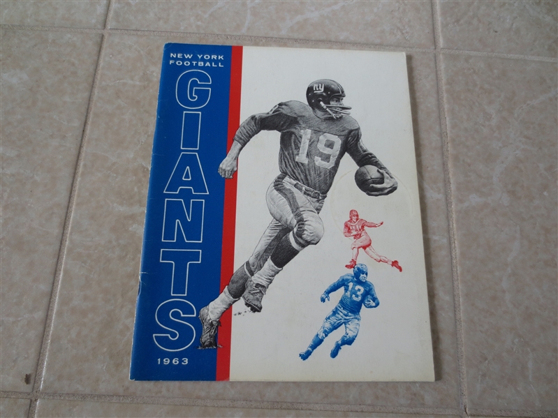 1963 New York Giants football yearbook #1 ever PLUS 1963 San Francisco 49ers Yearbook #2