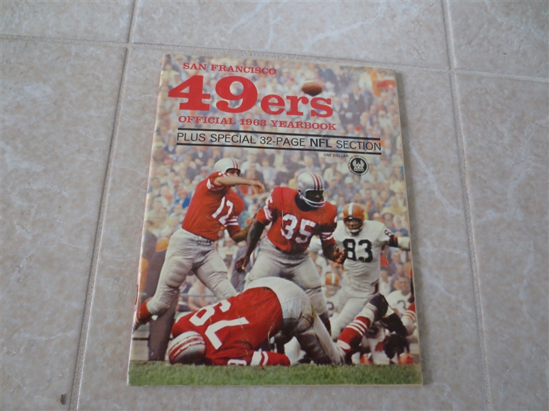 1963 New York Giants football yearbook #1 ever PLUS 1963 San Francisco 49ers Yearbook #2