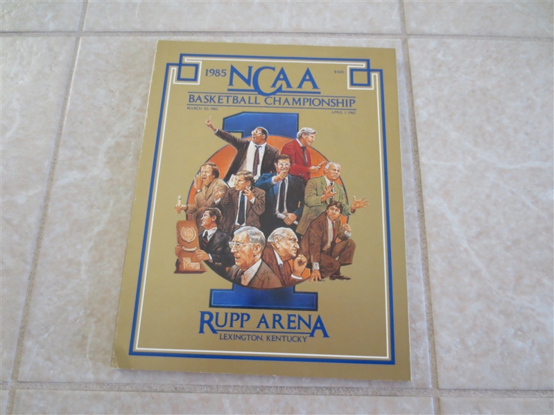 1982 and 1985 NCAA Basketball Championship programs  Michael Jordan