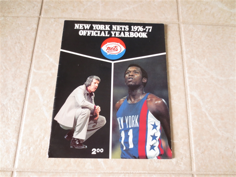 1976-77 New York Nets ABA yearbook Nate Archibald, John Williamson
