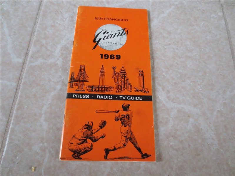 1969 San Francisco Giants media guide 
