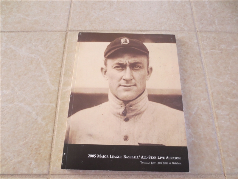 July 2005 Hunt Major League Baseball All Star Live Auction Catalog