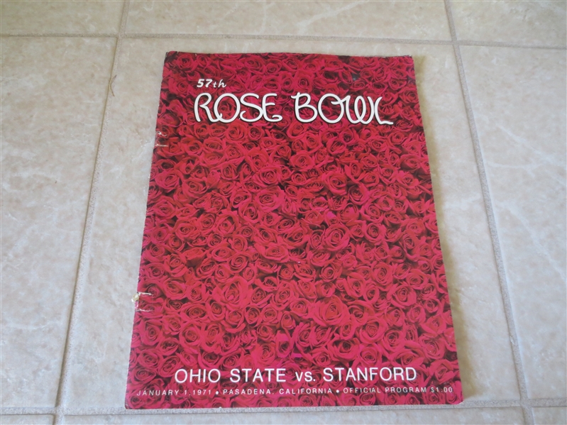 1971 Rose Bowl program Ohio State vs. Stanford plus 1971 Texas at UCLA football program