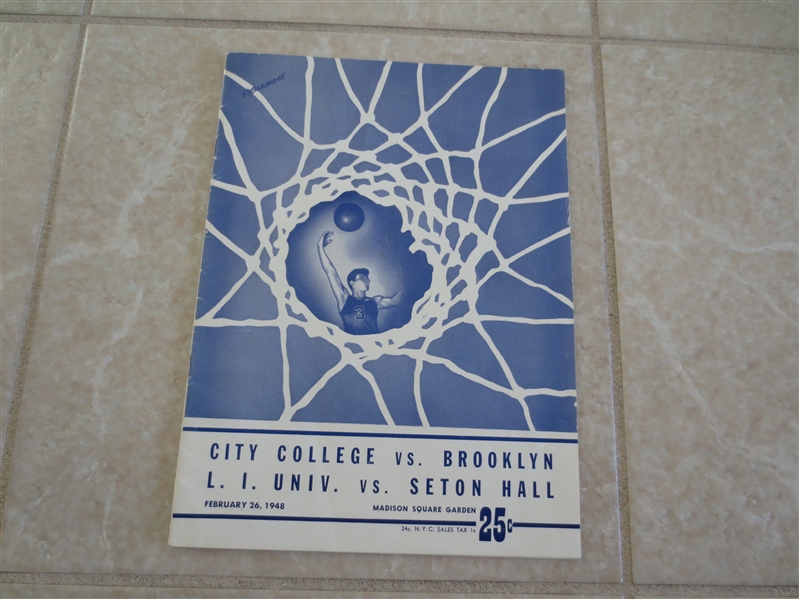 1948 CCNY vs. Brooklyn & Long Island University vs. Seton Hall basketball program