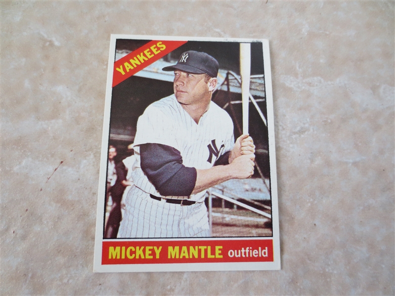 1966 Topps Mickey Mantle #50 baseball card in super condition!
