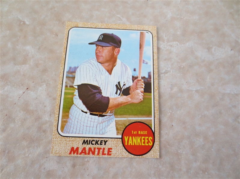 1968 Topps Mickey Mantle baseball card #280  A Beauty!