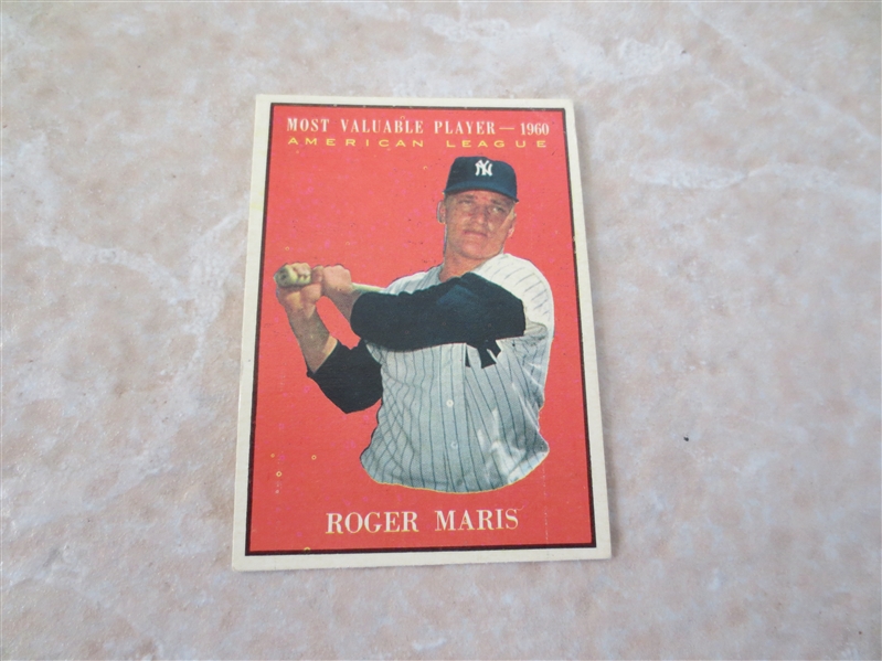 1961 Topps Roger Maris MVP baseball card #478