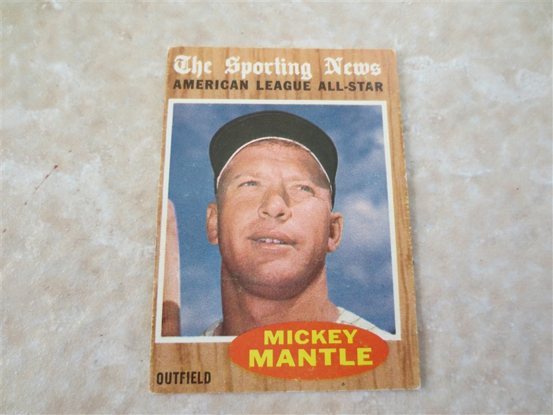 1962 Topps Mickey Mantle Sporting News baseball card #471