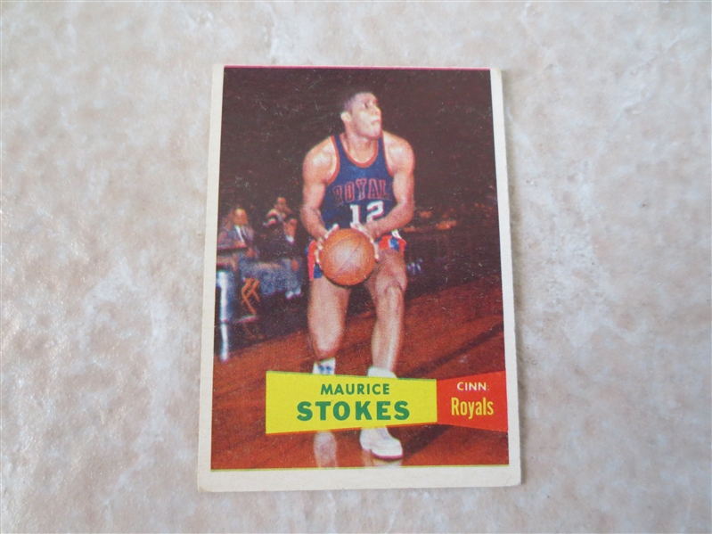 1957-58 Topps Maurice Stokes rookie basketball card #42