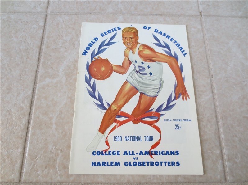 (2) 1950 UCLA basketball programs with John Wooden plus 1950 World Series of Basketball with Cousy, Arizin