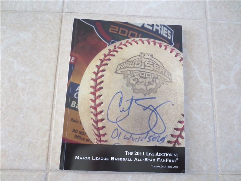 July 2011 Hunt Sports Auction Catalog at All Star Fanfest  Curt Schilling collection