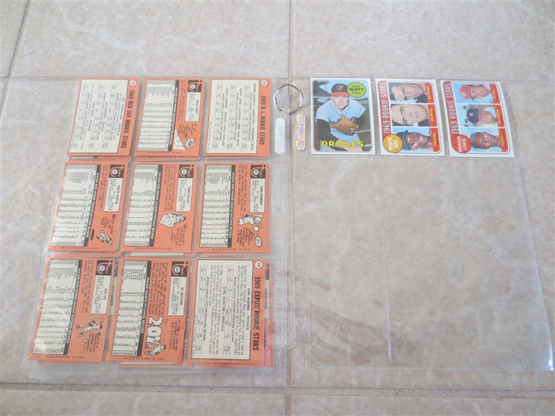 (20) different 1969 Topps High Number Baseball Cards (7th Series)  Super condition!  Send to PSA?