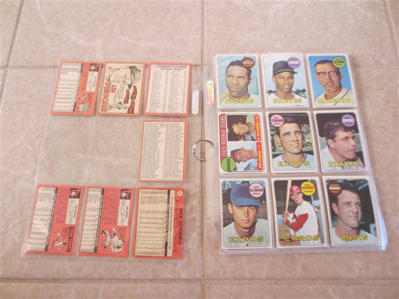 (50) different 1969 Topps Baseball Cards in Super condition!  Send to PSA?