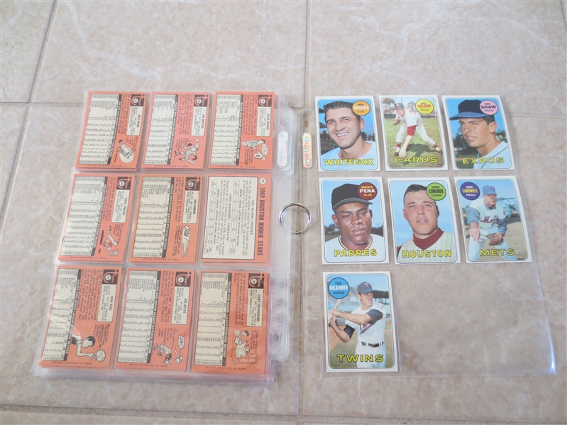 (50) different 1969 Topps Baseball Cards in Super condition!  Send to PSA?