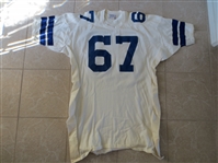 1960s Rayfield Wright Dallas Cowboys Game Used Jersey #67 by Southland Size 52XL