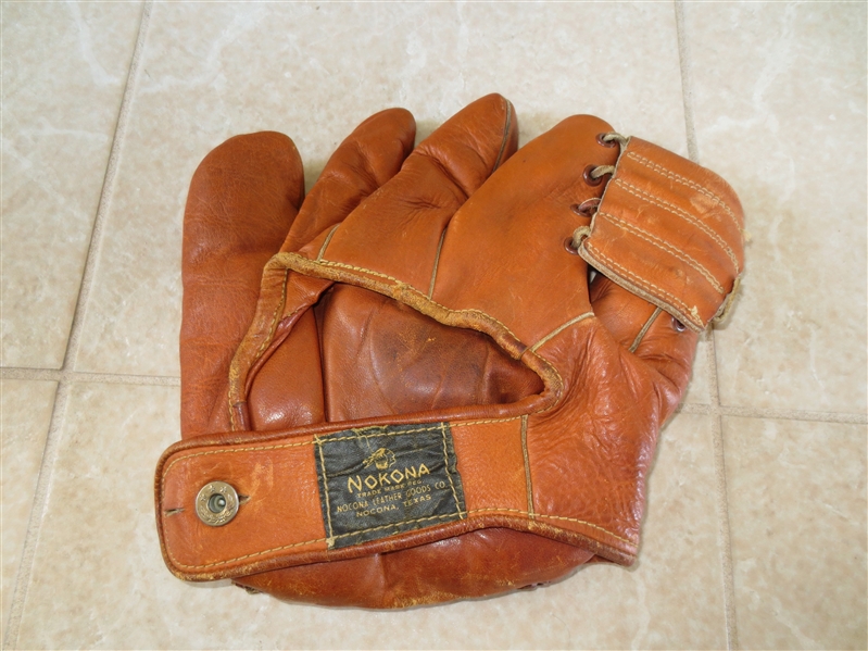 1940's Chris Van Cuyk Nokona Baseball Glove in very nice shape!
