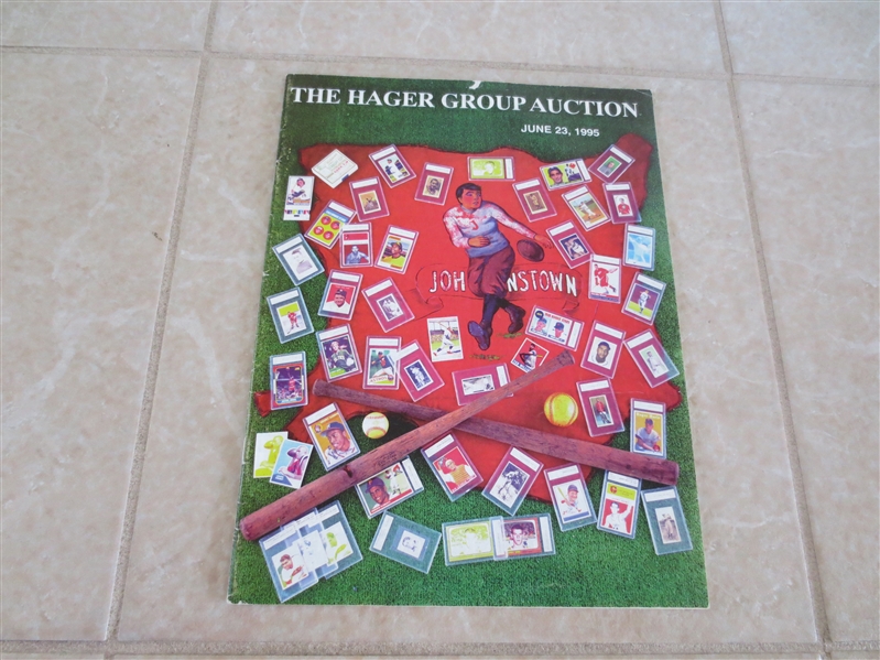 1995 The Hager Group Sportscard Auction Catalog---started the slabbed card craze
