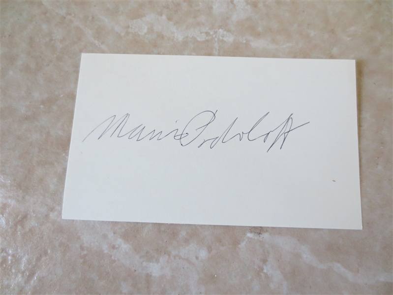 Autographed Maurice Podoloff HOF Basketball Executive 3 x 5 card
