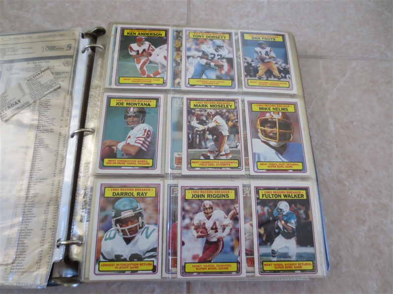 1983 Topps Football Card Complete Set with wrapper  Marcus Allen rookie  Beautiful condition!