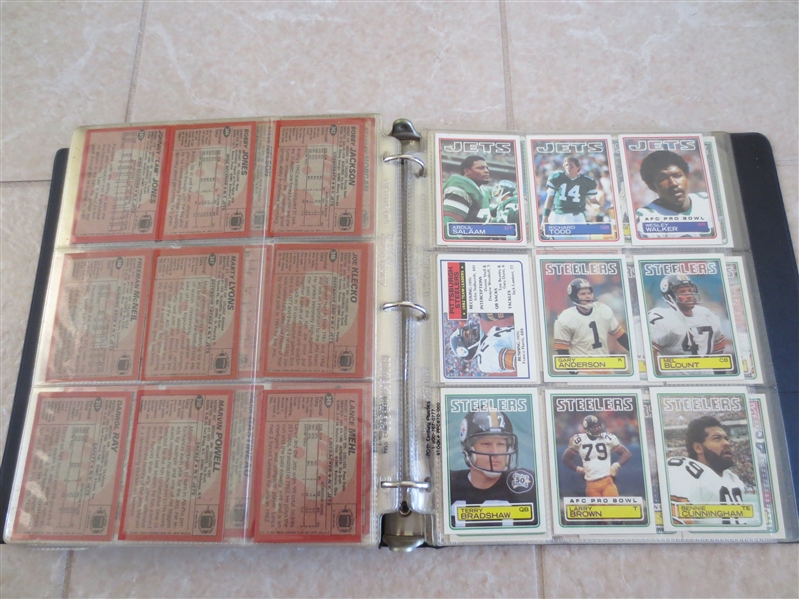 1983 Topps Football Card Complete Set with wrapper  Marcus Allen rookie  Beautiful condition!