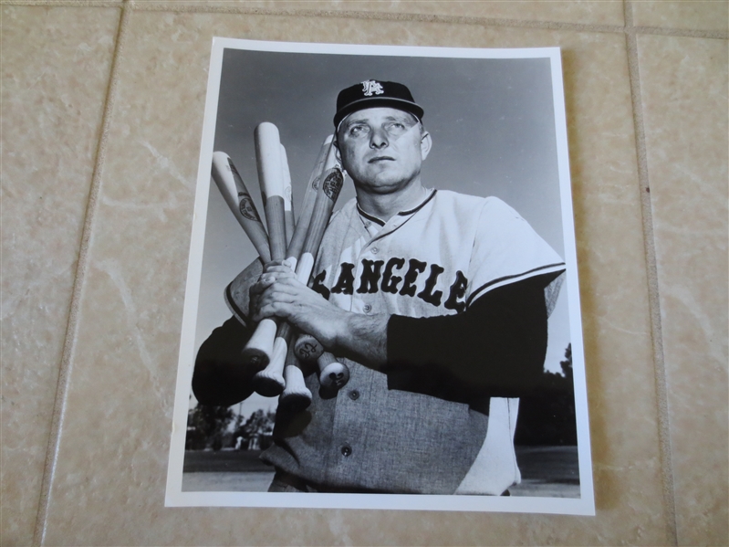 For the Steve Bilko PCL Baseball Collector: 2 different gloves and 10 x 8 photo
