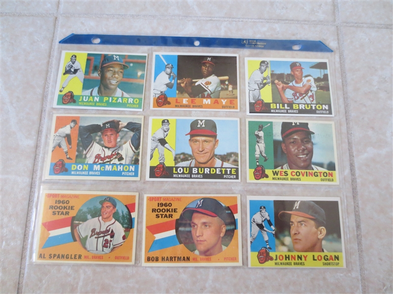 (23) 1955, 1959, 1960 Topps Baseball Cards 
