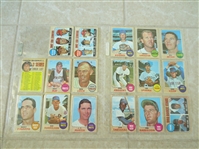 (25) 1968 Topps baseball cards from VENDING  Beautiful  Send to PSA?