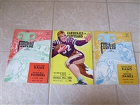 (3) 1945 Cleveland Rams football programs All in ex+ condition or better!